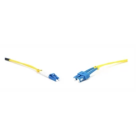 LINKEASY Duplex patch kábel  2 x SC/UPC + 2 x LC/UPC csatlakozóval, 3mm duplex core 9/125 LSZH, 0.5 m