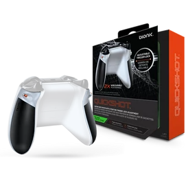BIONIK XBOX One Kiegészítő Quickshot Pro Kontroller Ravasz csomag fehér &amp; szürke, BNK-9022