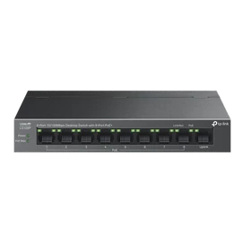 TP-LINK Switch 9x100Mbps (8xPOE+) Fémházas Asztali, LS109P