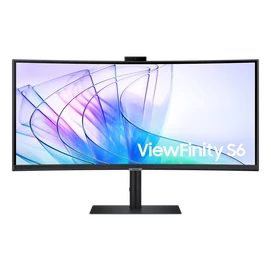 SAMSUNG Ívelt VA monitor 34" S65VC, 3440x1400, 21:9, 350cd/m2, 5ms, HDMI/DisplayPort/2xUSB/USB-C/LAN, hangszóró&webkam.