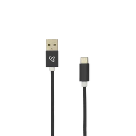 SBOX Kábel, CABLE USB Male -&gt; TYPE-C Male 1.5 m Black