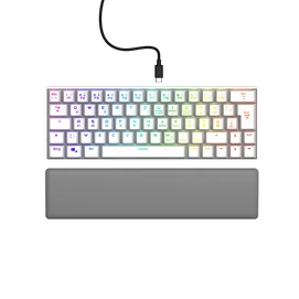 URAGE by HAMA 217829, GAMING URAGE EXODUS 760TKL MECHANIKUS MINI BILLENTYŰZET, RGB, RED SWITCH, FEHÉR