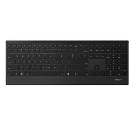 RAPOO 192504, MULTIMODE &quot;E9500M&quot; BLUETOOTH + 2,4GHZ BILLENTYŰZET, FEKETE
