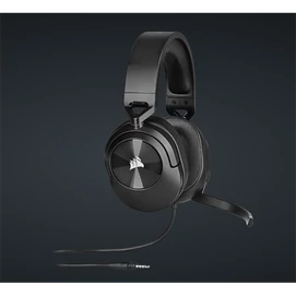 CORSAIR Vezetékes Headset, HS55 Gaming, Ultrakönnyű, Jack dugós, fekete