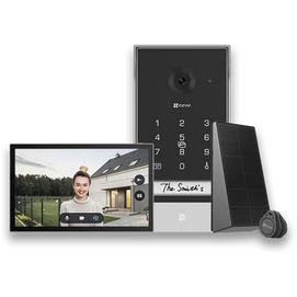 EZVIZ  EP7 Smart Home video kaputelefon, vezeték nélküli, napelem, 2K, 7 hüvelyk kijelző, távoli nyitás, 512GB