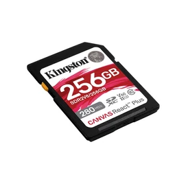 KINGSTON Memóriakártya SDXC 256GB Canvas React Plus UHS-II 280R/150W U3 V60