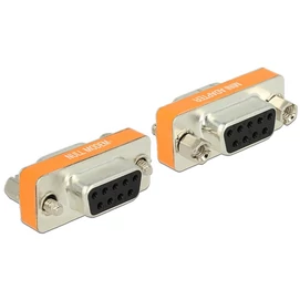 DELOCK Átalakító Gender Changer D-Sub 9 pin female &gt; female Null Modem