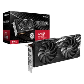 ASROCK Videokártya PCI-Ex16x AMD RX 7700 XT CHALLENGER 12GB DDR6 OC