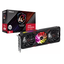 ASROCK Videokártya PCI-Ex16x AMD RX 7600 PHANTOM GAMING 8GB DDR6 OC