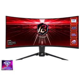 ASROCK PG34WQ15R2B Gaming Monitor 34" VA, 3440x1440, HDMI/Displayport, 165Hz, HDR, Hajlított