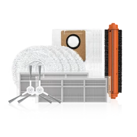 EZVIZ RS20 Pro dokkolós robotporszívó gyári tartozék csomag, 1db főkefe, 2db oldalkefe, 2db szűrő, 4db kendő 4db porzsák