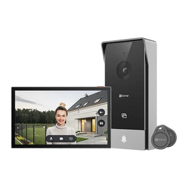 EZVIZ HP5 színes video kaputelefon, 7 hüvelykes átmérő, távoli nyitás, 2 vezeték, beépített csengő, kétirányú beszéd