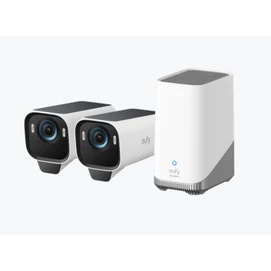 ANKER EUFYCAM S3 Pro Biztonsági Kamera Rendszer (2+1) 4K UHD, Beépített Napelem, BionicMind, kültéri - T88923W1