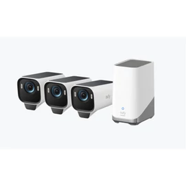 ANKER EUFYCAM S3 Pro Biztonsági Kamera Rendszer (3+1) 4K UHD, Beépített Napelem, BionicMind, kültéri - T88933W1