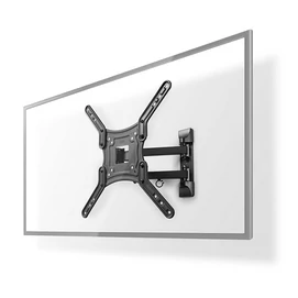 Nedis TVWM1530BK 23&quot;-55&quot;  LCD TV / monitor fali tartókonzol, maximum 30 kg, forgatható dönthető, 3 forgáspont