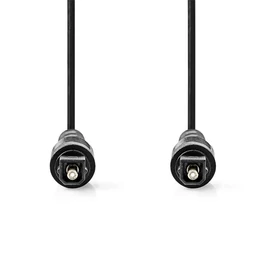 Nedis CAGL25000BK10 optikai audió kábel, TosLink dugó, hossz 1m