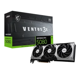 MSI Videokártya PCI-Ex16x nVIDIA RTX 5080 VENTUS 3X 16GB DDR7 OC