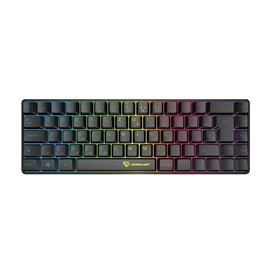 SILVERLINE gamer vezetékes billentyűzet, kompakt, RGB világítás, HU