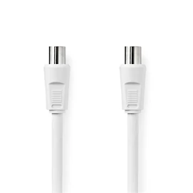 Nedis CSGL40000WT15 koax kábel, IEC (koaxiális) dugó IEC (koaxiális) hüvely Nikkelezett 90 dB 75 Ohm Dupla árny. 150m