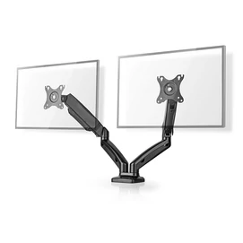 Nedis MMDOSGS110BK gázrugós asztali monitor tartó, dupla, 15-32&quot; | 75x75 / 100x100