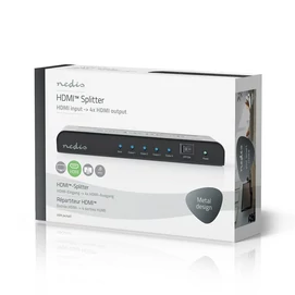 Nedis HDMI splitter, 1 x HDMI be - 4 x HDMI ki, 4K@60Hz, VSPL3474AT