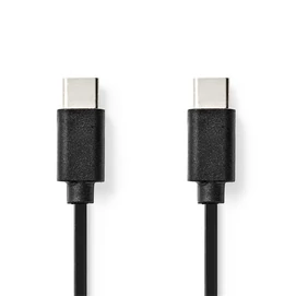 Nedis CCGL60700BK10 USB C - USB C (USB-C) kábel, USB2.0, 60W, hossz 1m