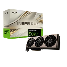MSI Videokártya PCI-Ex16x nVIDIA RTX 5070 Ti INSPIRE 3X 16GB DDR7 OC