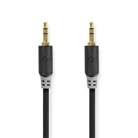 Nedis CABW22000AT50 sztereo audió kábel 3,5mm sztereo jack dugó - dugó,  aranyozott,  5 m