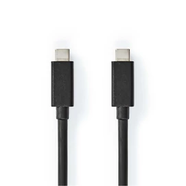 Nedis CCGL64020BK10 USB C - USB C (USB-C) kábel, USB 3.2 Gen 2, 100W, hossz 1m