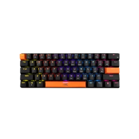 Baracuda DOLPHIN-B/R-US, BGK-03111B/R-US fekete mechanikus gamer billentyűzet piros kapcsolóval, angol
