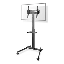 Nedis TVSM5100BK kerekes gurulós LCD TV/Monitor állvány (tartó konzol), 32&quot;-55&quot;, szabadon álló, 35kg