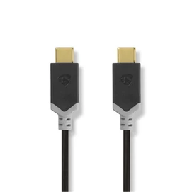 Nedis CCBW64700AT10 USB3.2 Gen 1 USB-C (USB C) dugó - dugó, 60 W, 4K@60Hz, 5 Gbps, 1m