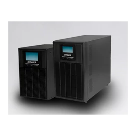 iPOWER UPS, 1000VA, 1000W, 4x IEC C13, SNMP/USB/RS-232, szünetmentes tápegység, LCD kijelző, AVR, online, tower