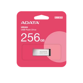 ADATA Pendrive 256GB, UR350 USB 3.2, fémházas, fekete