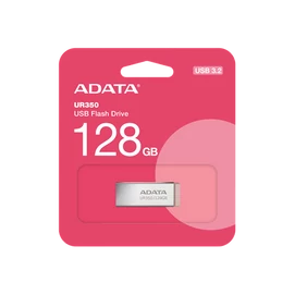 ADATA Pendrive 128GB, UR350 USB 3.2, fémházas, barna