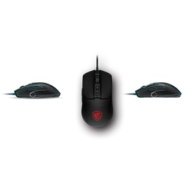MSI ACCY FORGE GM100 Optical GAMING Wired Mouse, 6400dpi, Black