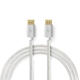Nedis CCTB37014AL20 DisplayPort 1.4 kábel, displayport dugó - display port dugó, aranyozott csatlakozók, 8K@60Hz, 2m