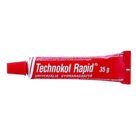Ragasztó, folyékony, 35 g, TECHNOKOL &quot;Rapid&quot;, piros