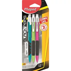 Nyomósirón, 0,5 mm, MAPED &quot;Long Life&quot;, vegyes színek