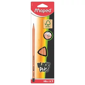 Grafitceruza, HB, FSC 100%, háromszögletű, MAPED &quot;Black`Peps&quot;