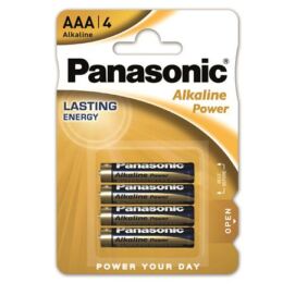 Elem, AAA mikro, 4 db, PANASONIC "Alkaline power"