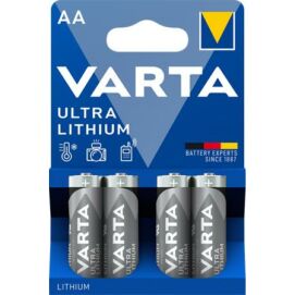 Elem, AA ceruza, 4 db, lítium, VARTA "Ultra Lithium"