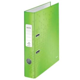 Iratrendező, 52 mm, A4, karton, LEITZ "180 Wow", zöld