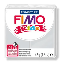 Gyurma, 42 g, égethető, FIMO &quot;Kids&quot;, világosszürke