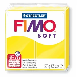 Gyurma, 57 g, égethető, FIMO &quot;Soft&quot;, citromsárga