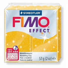 Gyurma, 57 g, égethető, FIMO &quot;Effect&quot;, csillámos arany