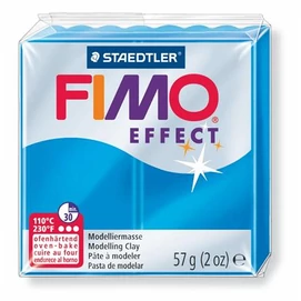 Gyurma, 57 g, égethető, FIMO &quot;Effect&quot;, áttetsző kék