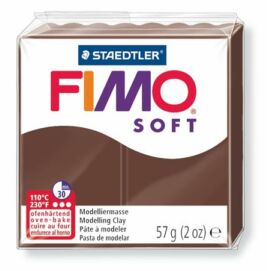 Gyurma, 57 g, égethető, FIMO "Soft", csokoládé