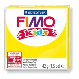 Gyurma, 42 g, égethető, FIMO &quot;Kids&quot;, sárga