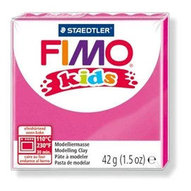 Gyurma, 42 g, égethető, FIMO &quot;Kids&quot;, pink